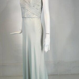 Vintage Ralph Lauren Black Label Baby Blue Silk Dress